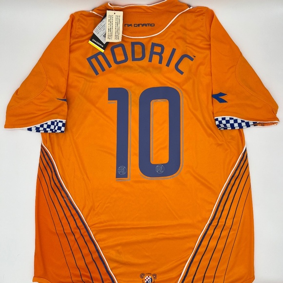 New Modric #10 Dinamo Zagreb 2007/2008 Away ORIGINAL Diadora VTG Rare Jersey (L) - Picture 1 of 9